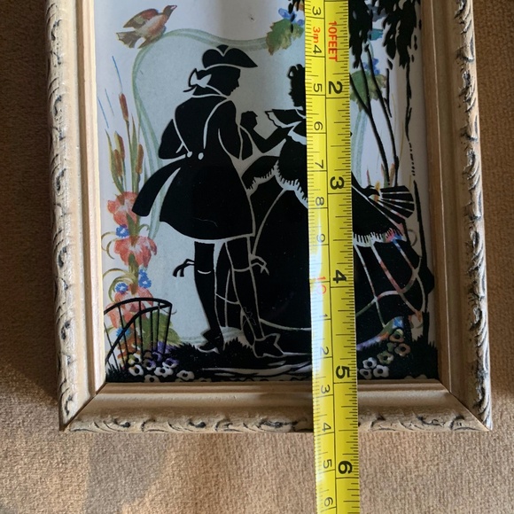 Vintage Framed Silhouette Cutout Art - set of 2 - Picture 5 of 6
